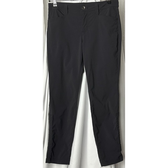 Eddie Bauer Pants - EDDIE BAUER Travex Trail Pants Women's 6 Black Cinch Leg Hiking Outdoor Gorpcore
